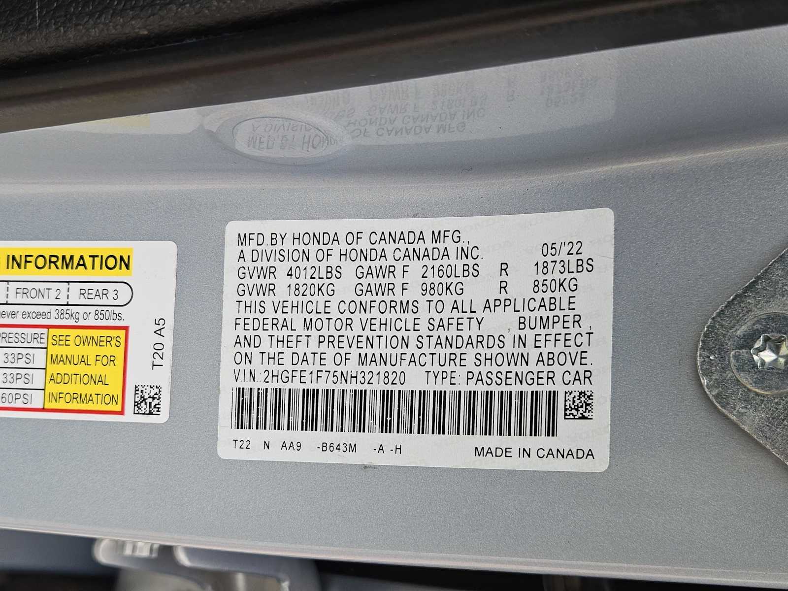 Thumbnail: 2022 Honda Civic - 31