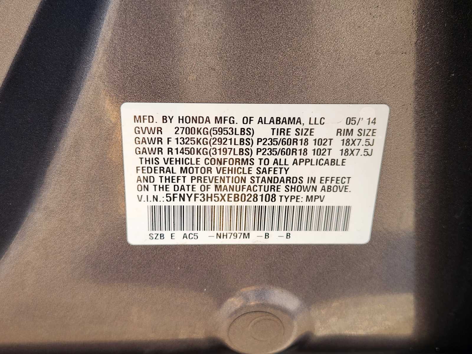 Thumbnail: 2014 Honda Pilot - 35