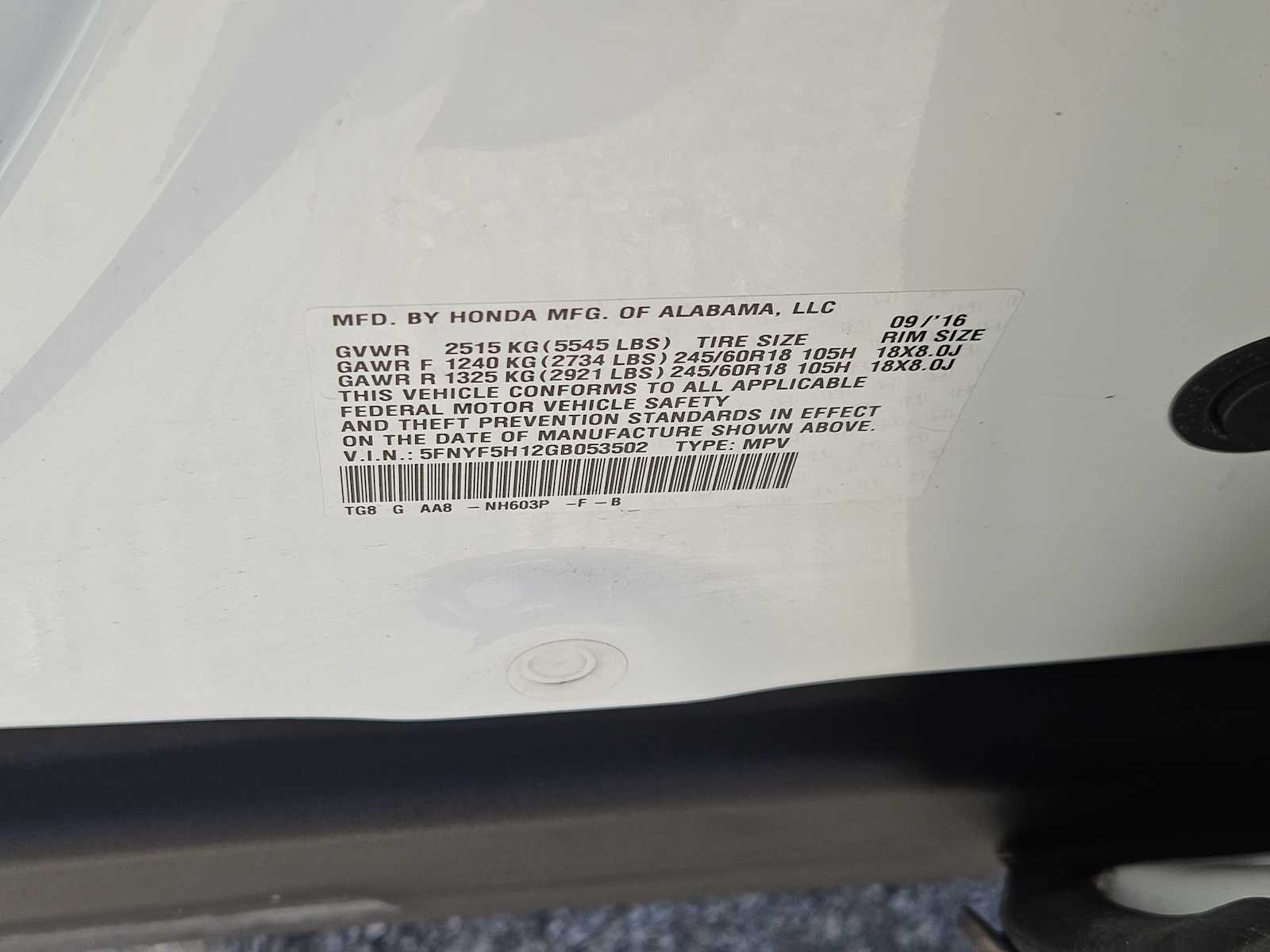 Thumbnail: 2016 Honda Pilot - 31