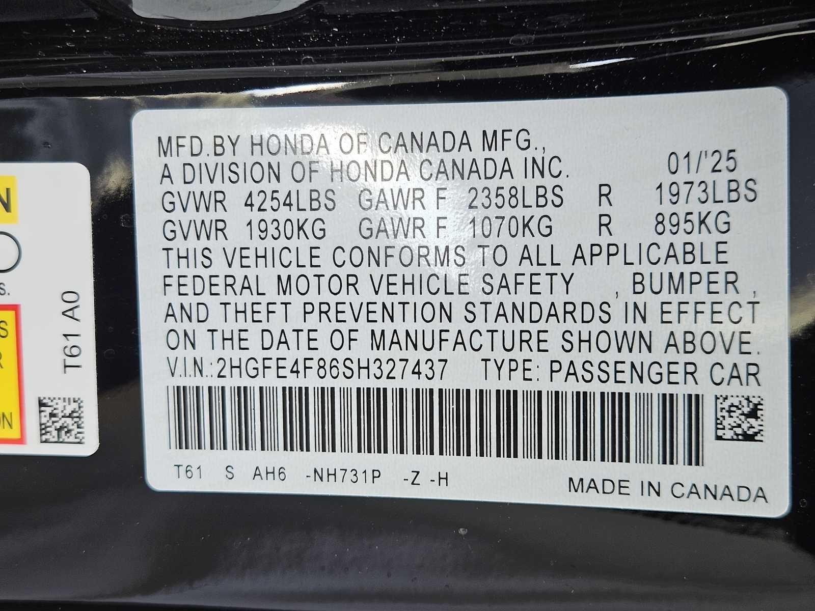 2025 Honda Civic Sport 34