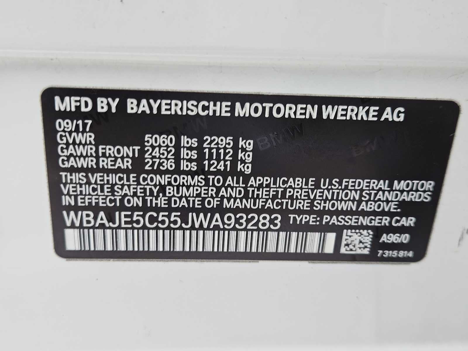 2018 BMW 5 Series 540i 34