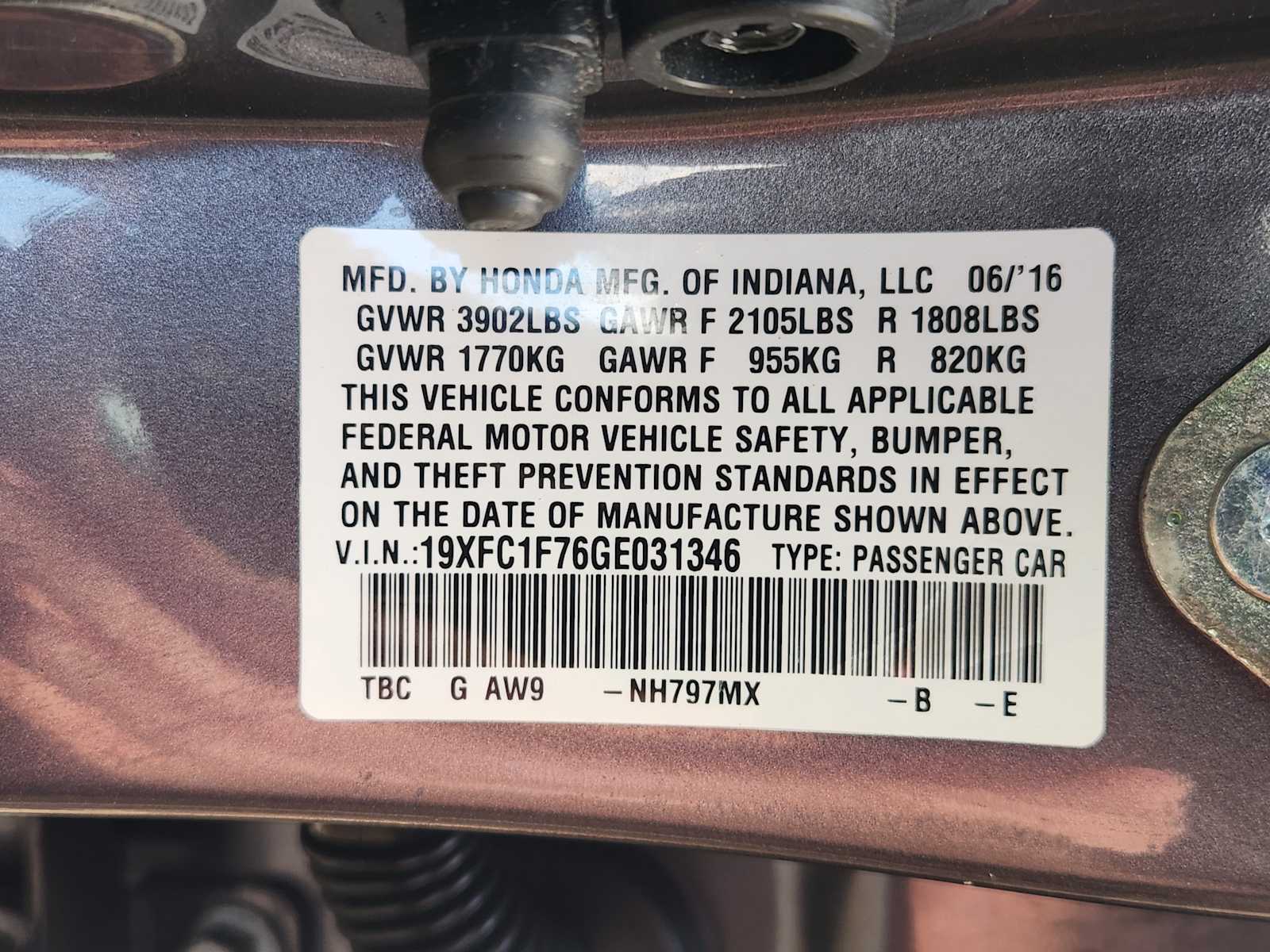 Thumbnail: 2016 Honda Civic - 34