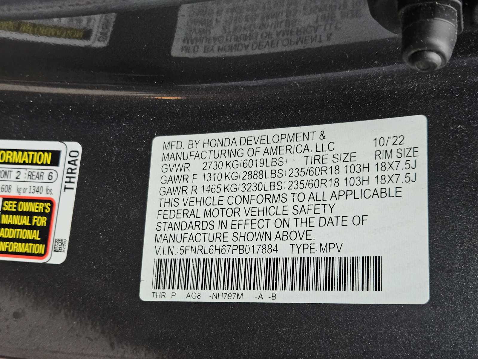 Thumbnail: 2023 Honda Odyssey - 33