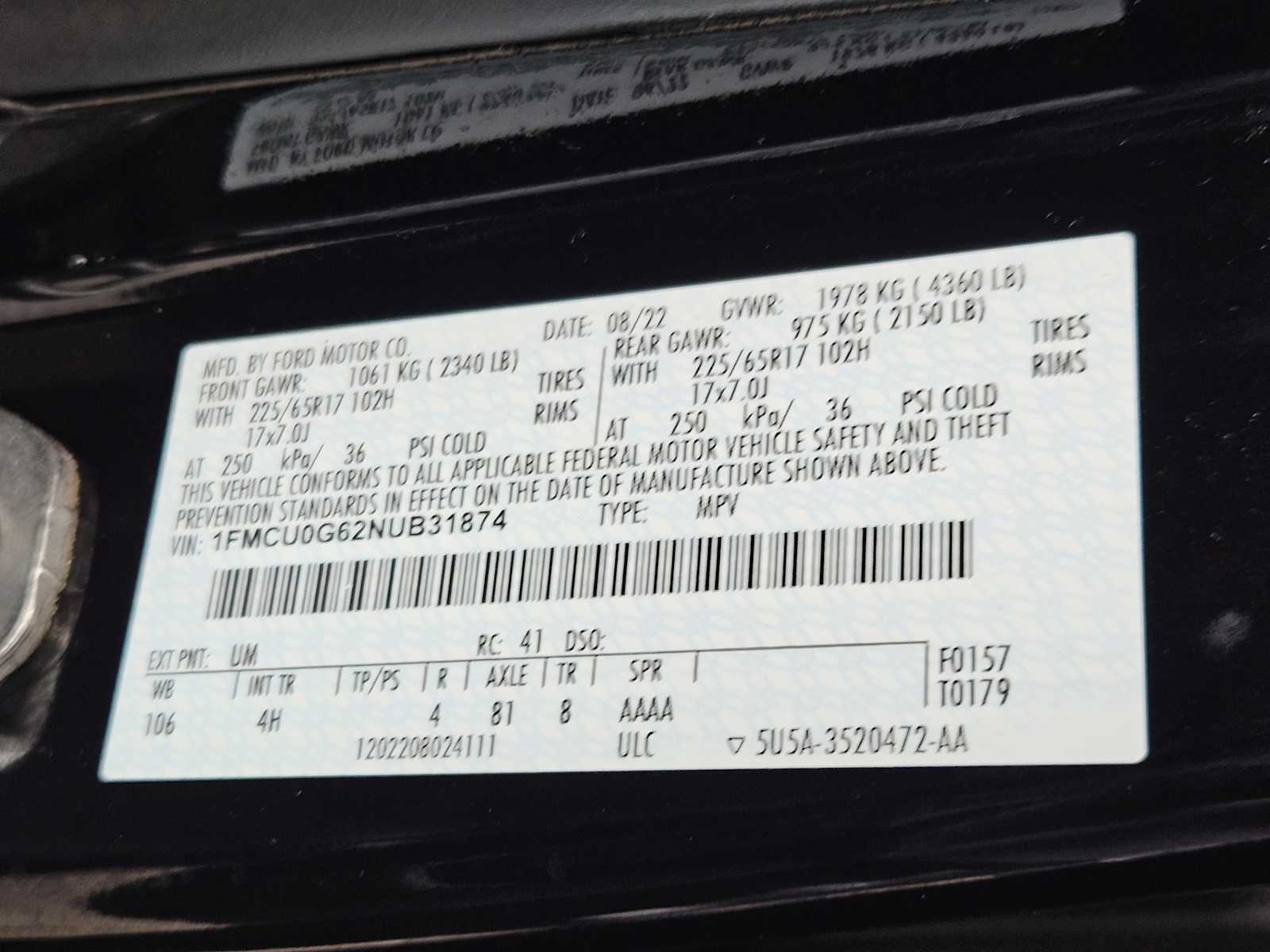 Thumbnail: 2022 Ford Escape - 31