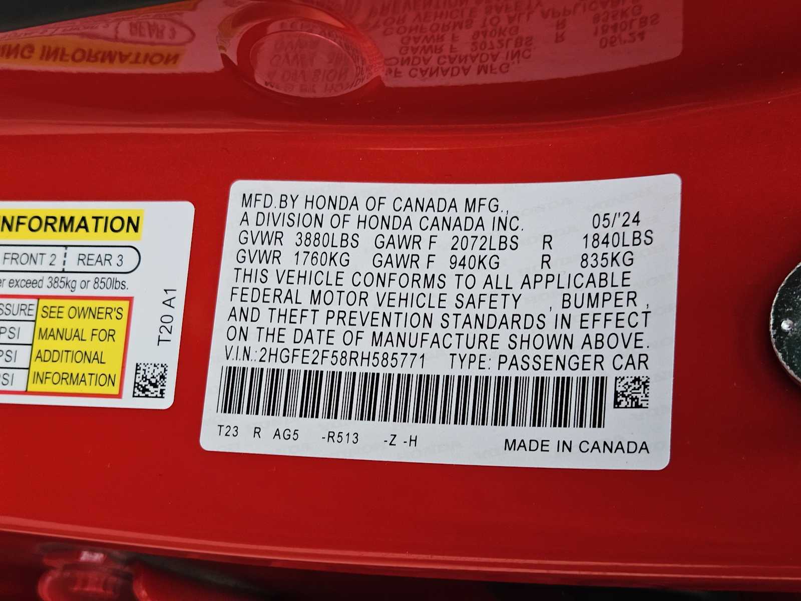 Thumbnail: 2024 Honda Civic - 30