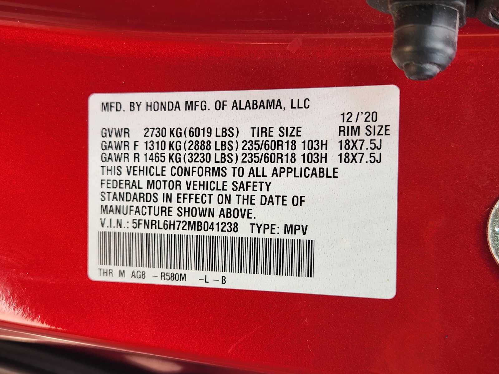 Thumbnail: 2021 Honda Odyssey - 35
