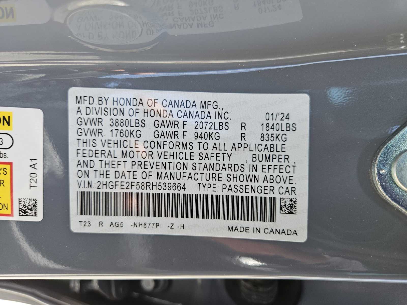 Thumbnail: 2024 Honda Civic - 34