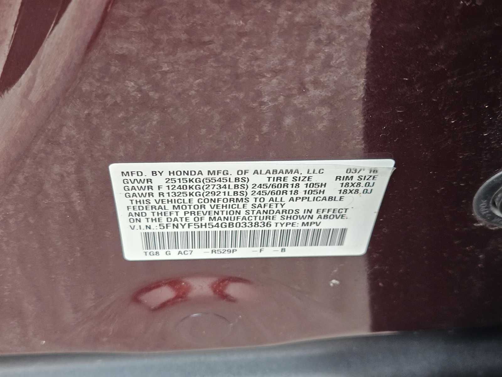 Thumbnail: 2016 Honda Pilot - 32