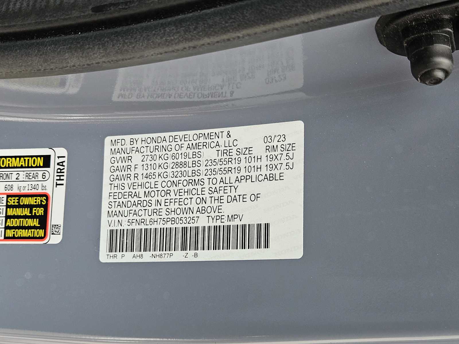 Thumbnail: 2023 Honda Odyssey - 34