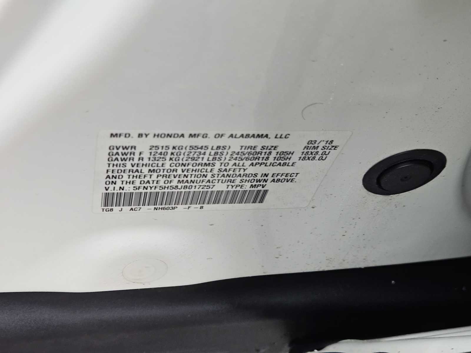 Thumbnail: 2018 Honda Pilot - 32