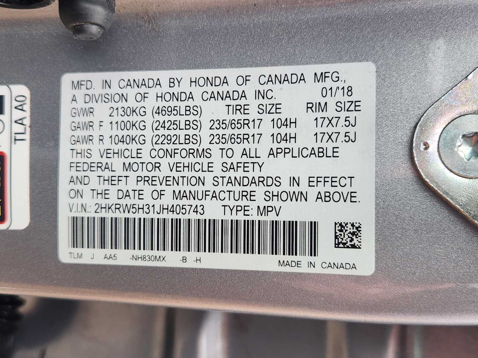 Thumbnail: 2018 Honda CR-V - 33