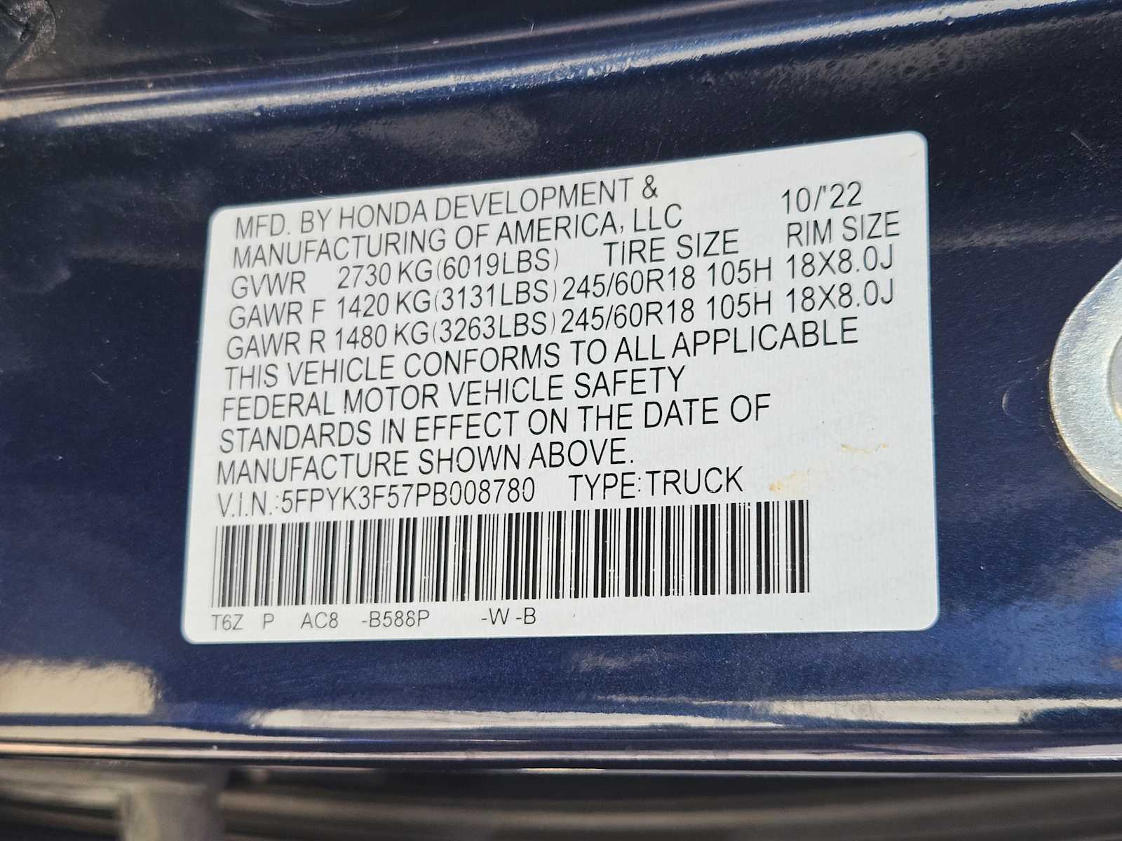 Thumbnail: 2023 Honda Ridgeline - 33