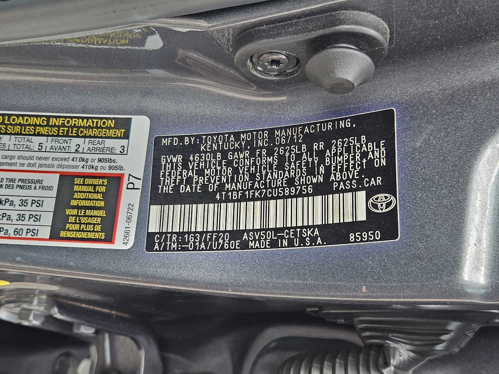 Thumbnail: 2012 Toyota Camry - 30