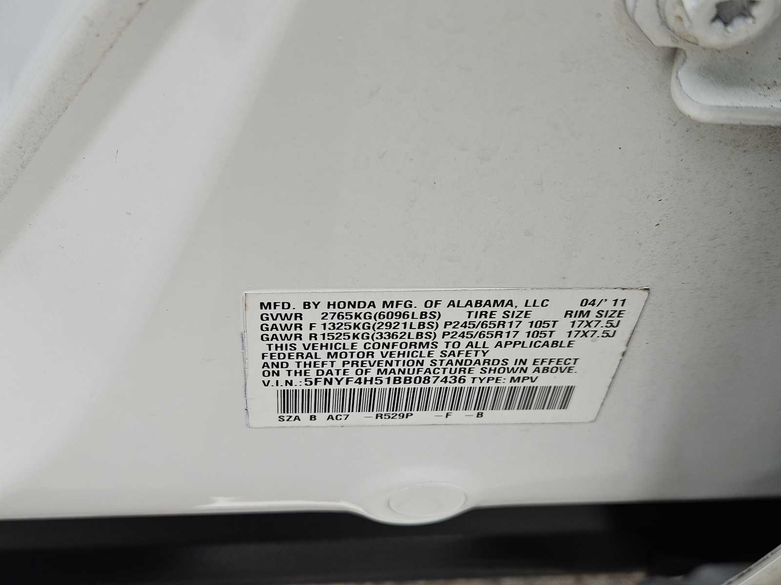 Thumbnail: 2011 Honda Pilot - 32