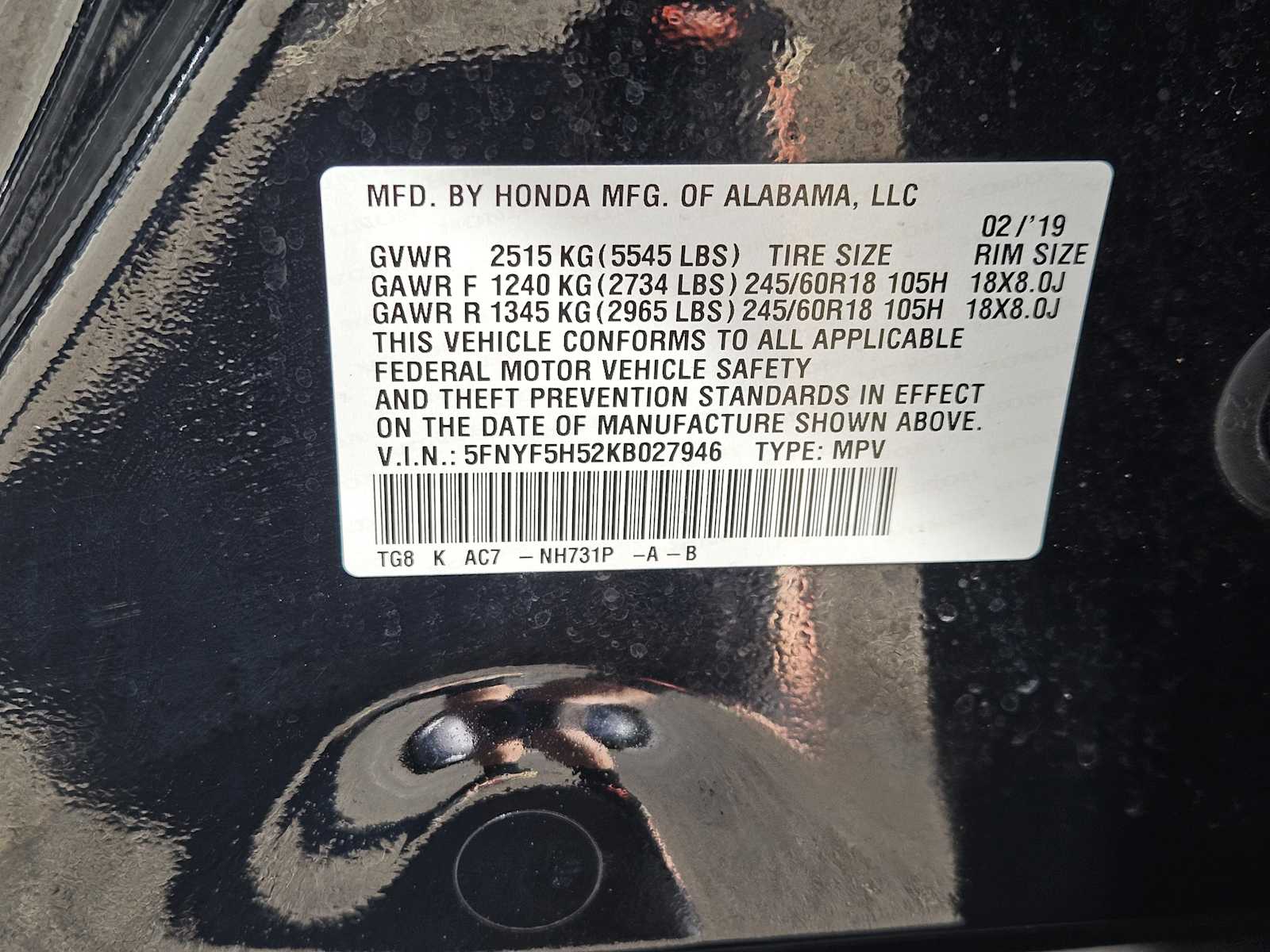 Thumbnail: 2019 Honda Pilot - 33