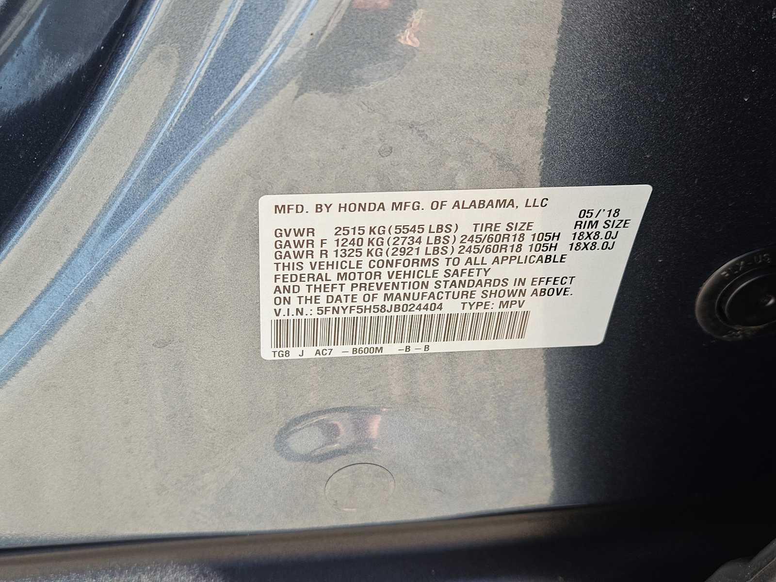 Thumbnail: 2018 Honda Pilot - 32