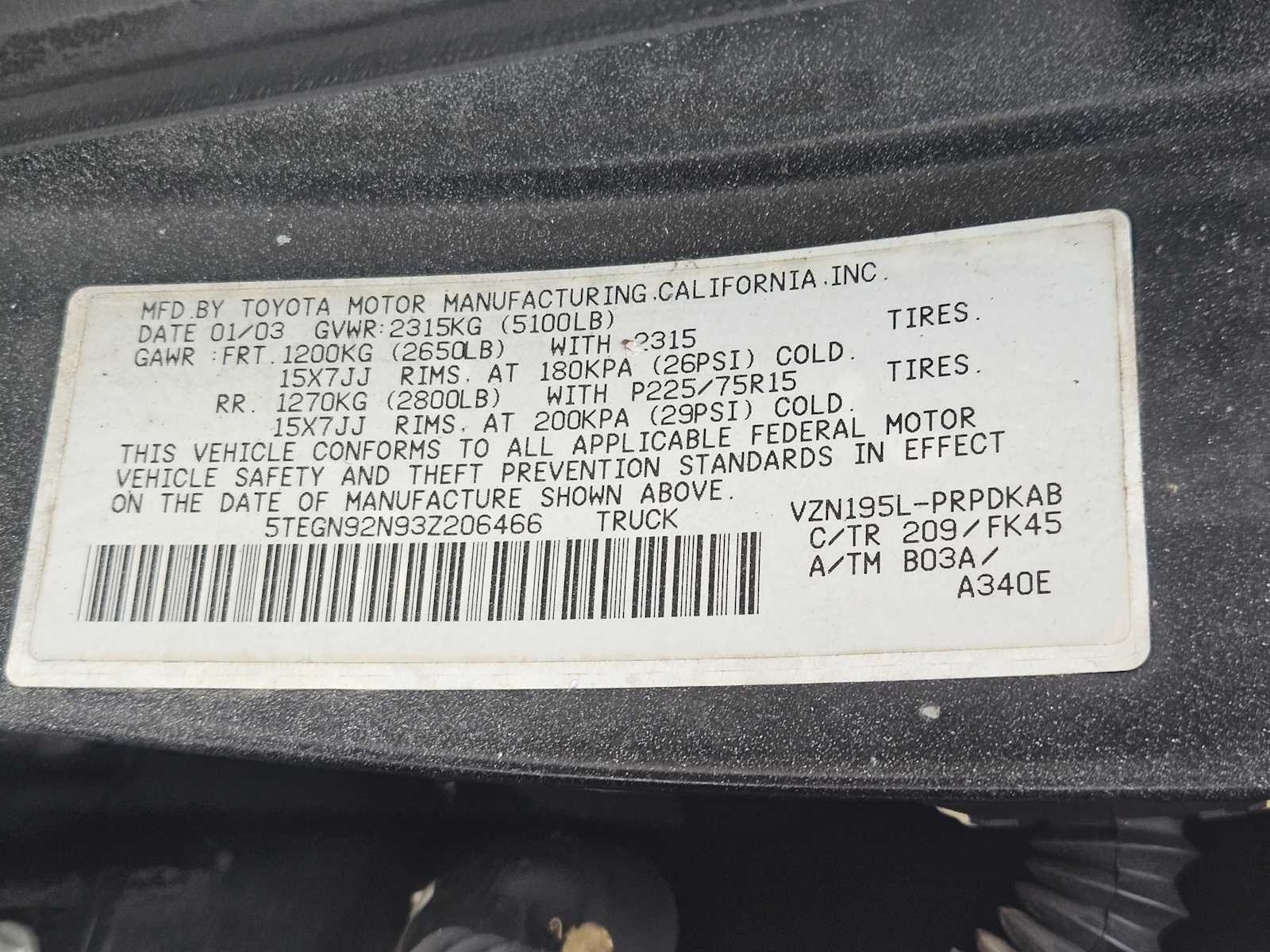 Thumbnail: 2003 Toyota Tacoma - 29