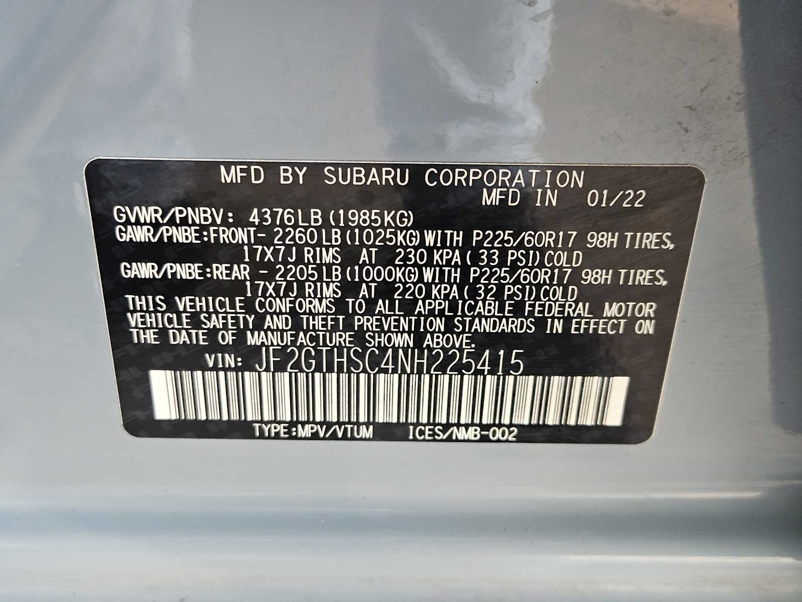 2022 Subaru Crosstrek Sport 35