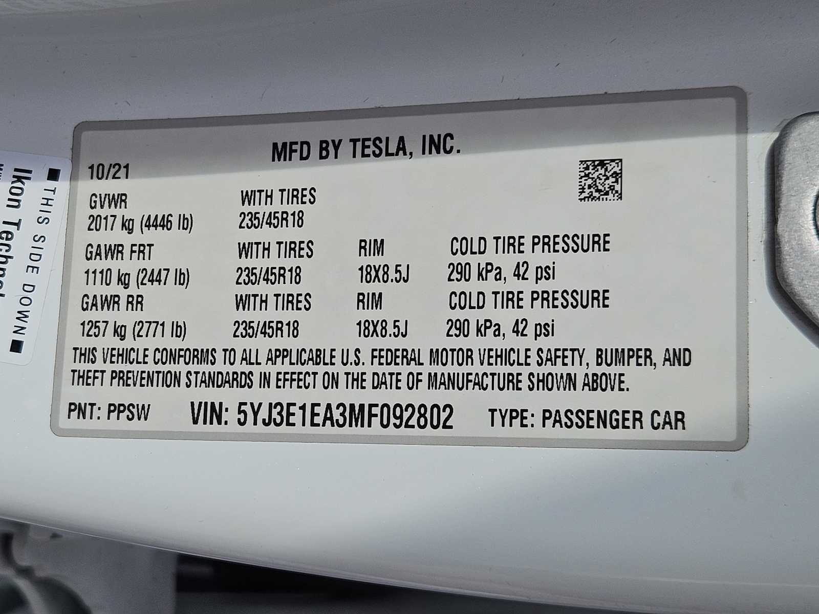 Thumbnail: 2021 Tesla Model 3 - 30