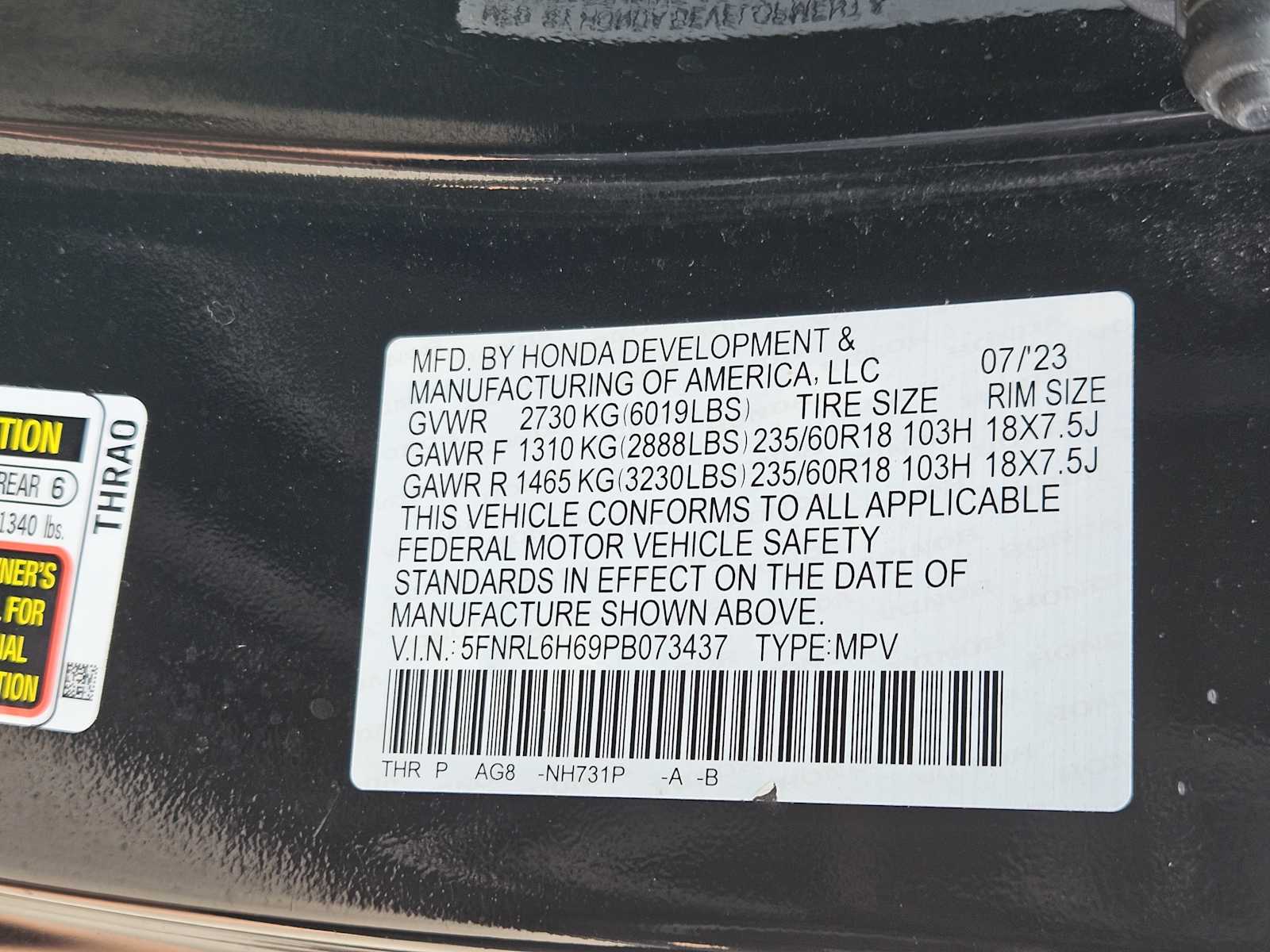 Thumbnail: 2023 Honda Odyssey - 33