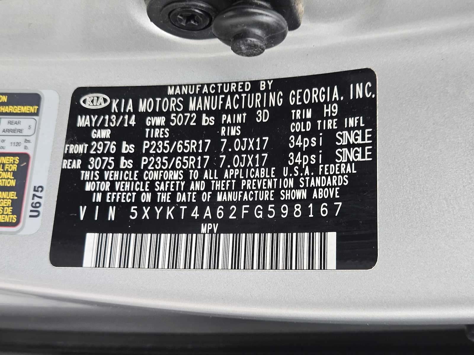 Thumbnail: 2015 Kia Sorento - 32