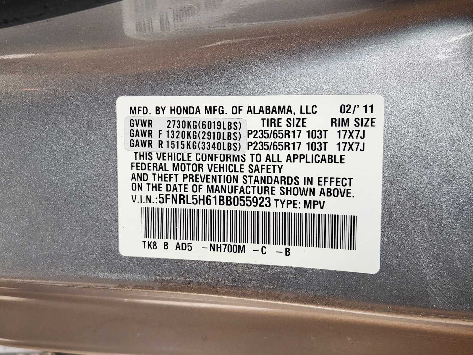 Thumbnail: 2011 Honda Odyssey - 35