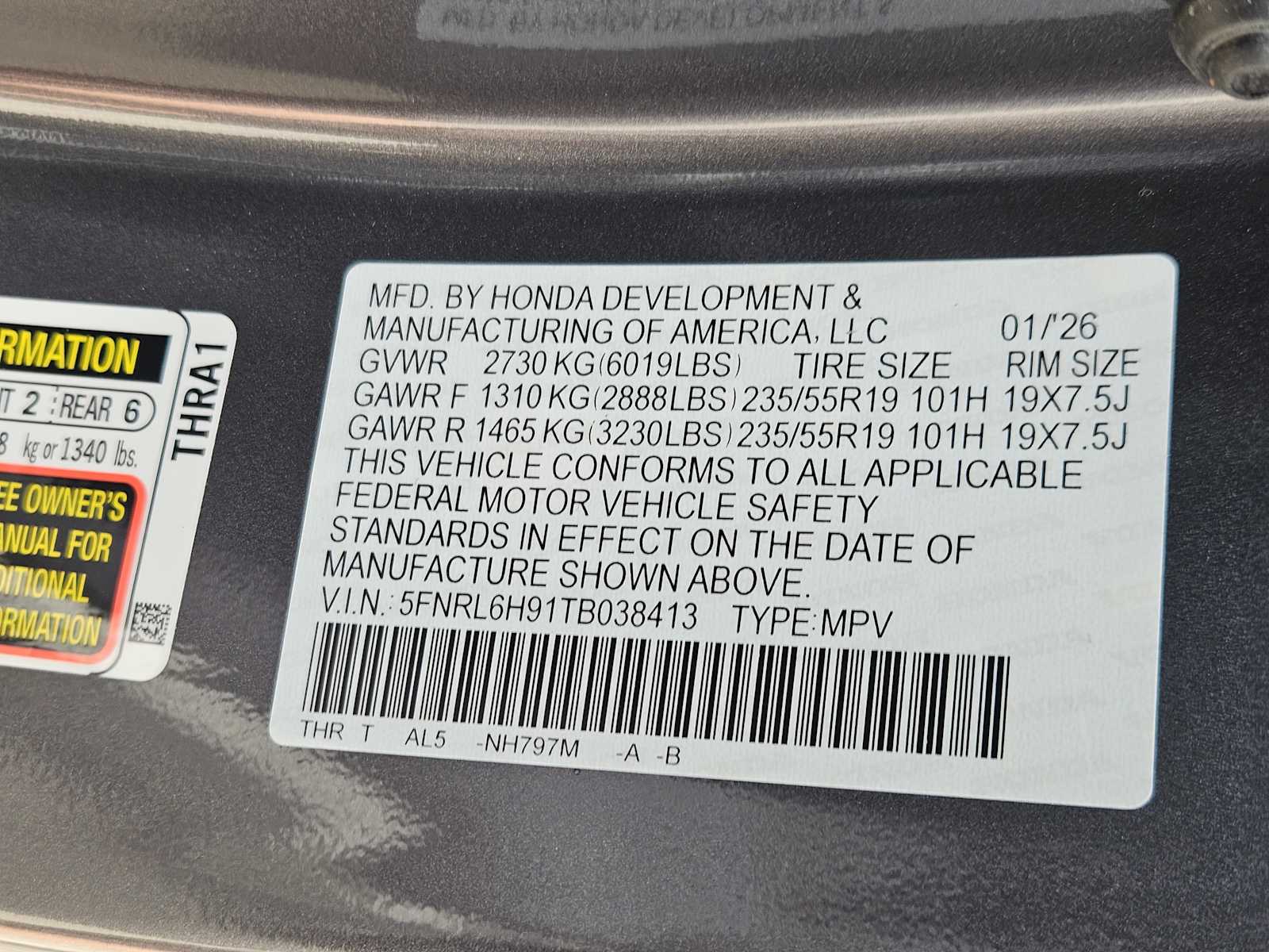 Thumbnail: 2026 Honda Odyssey - 28