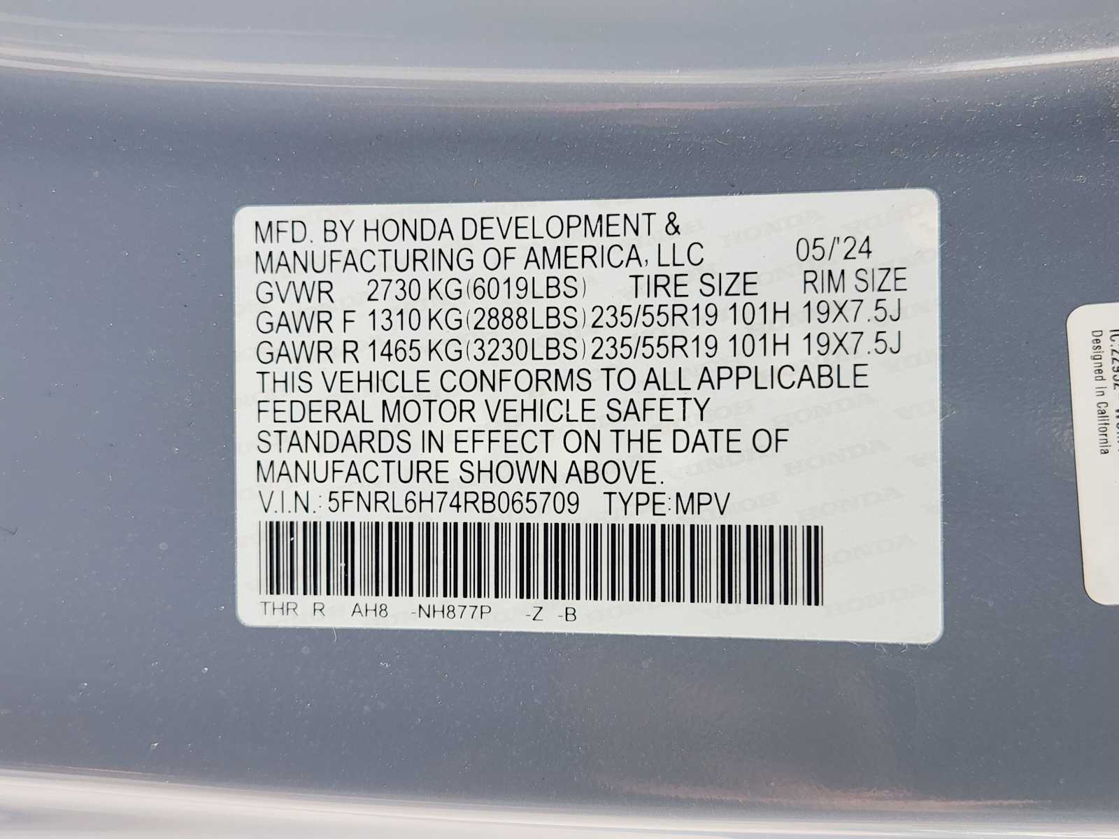 Thumbnail: 2024 Honda Odyssey - 35