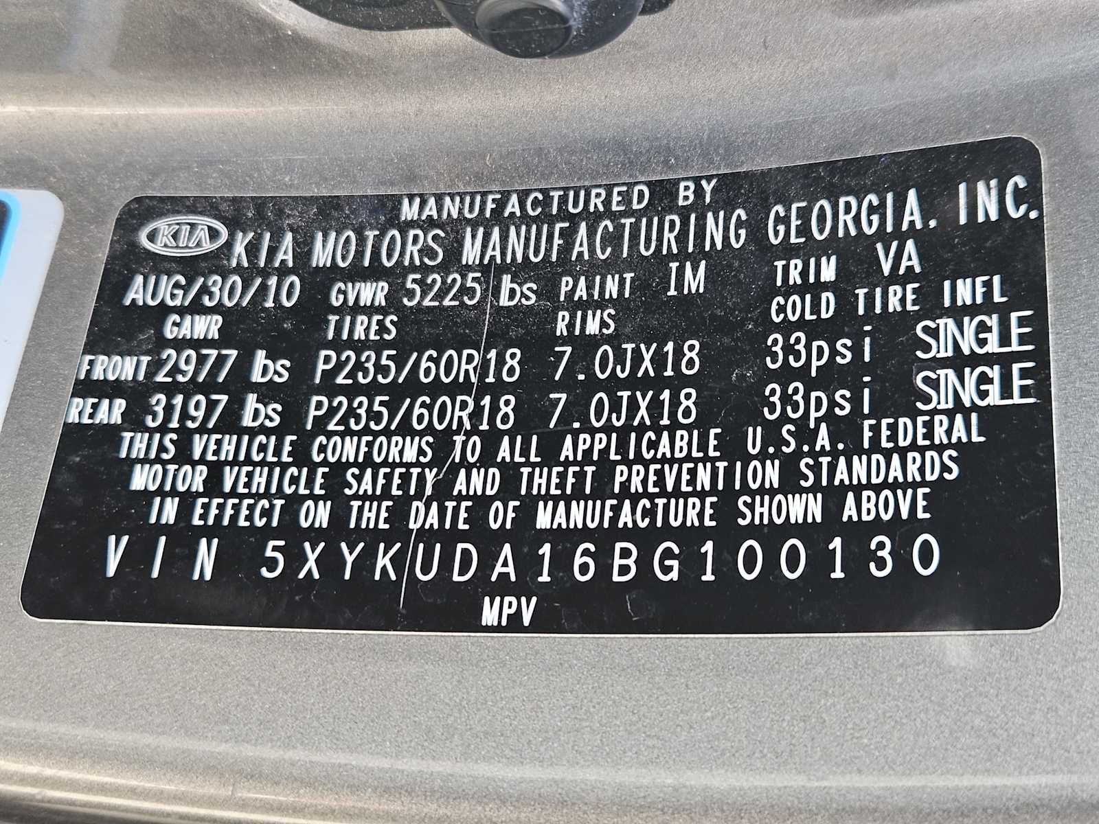 Thumbnail: 2011 Kia Sorento - 32