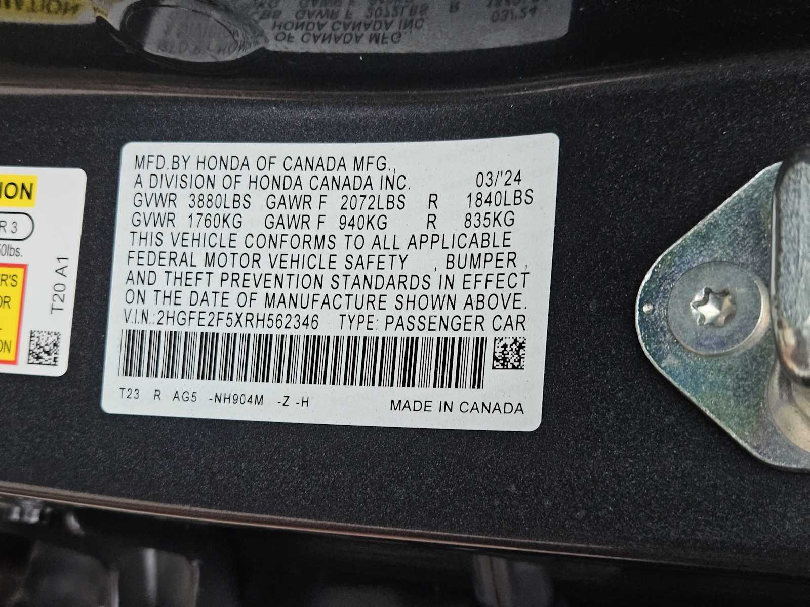 Thumbnail: 2024 Honda Civic - 31