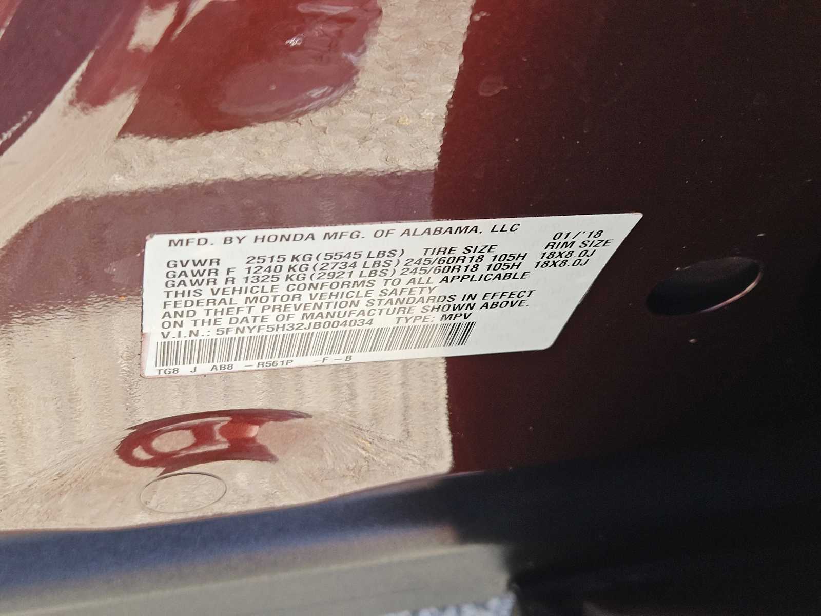 Thumbnail: 2018 Honda Pilot - 31