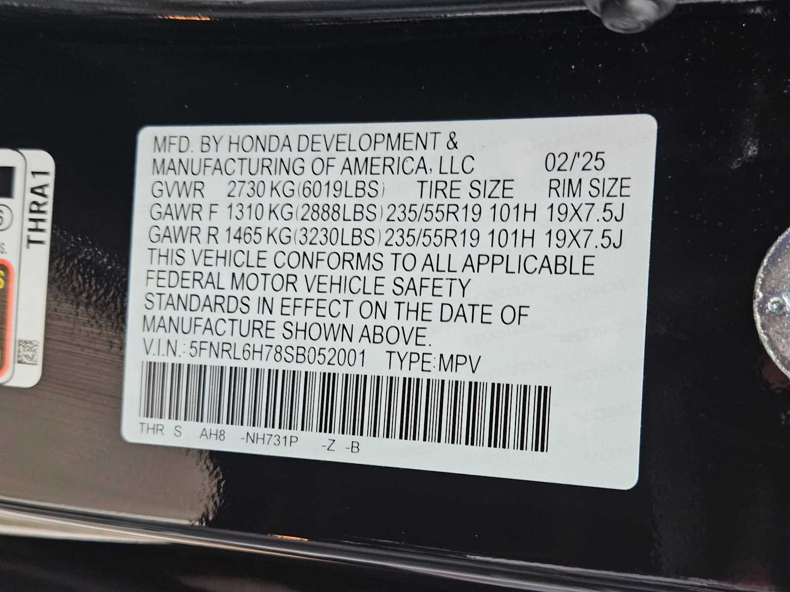 2025 Honda Odyssey Sport 35