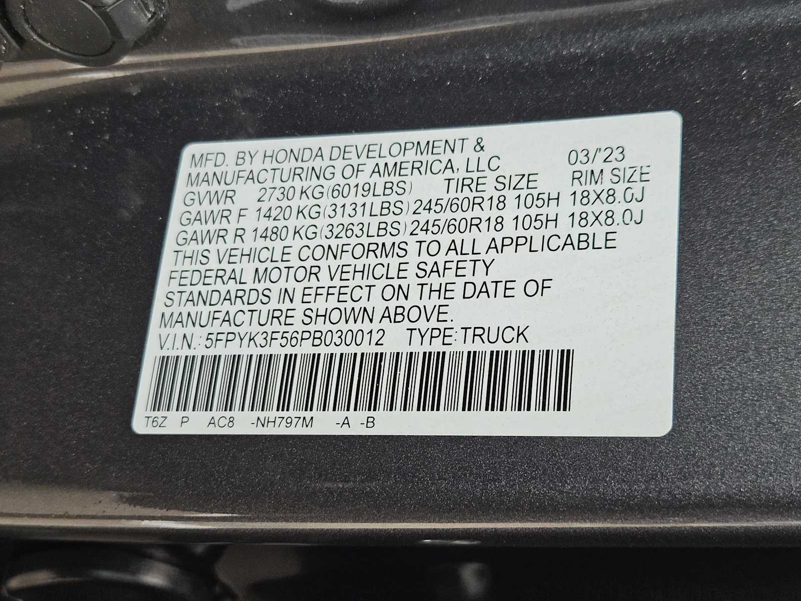 Thumbnail: 2023 Honda Ridgeline - 33