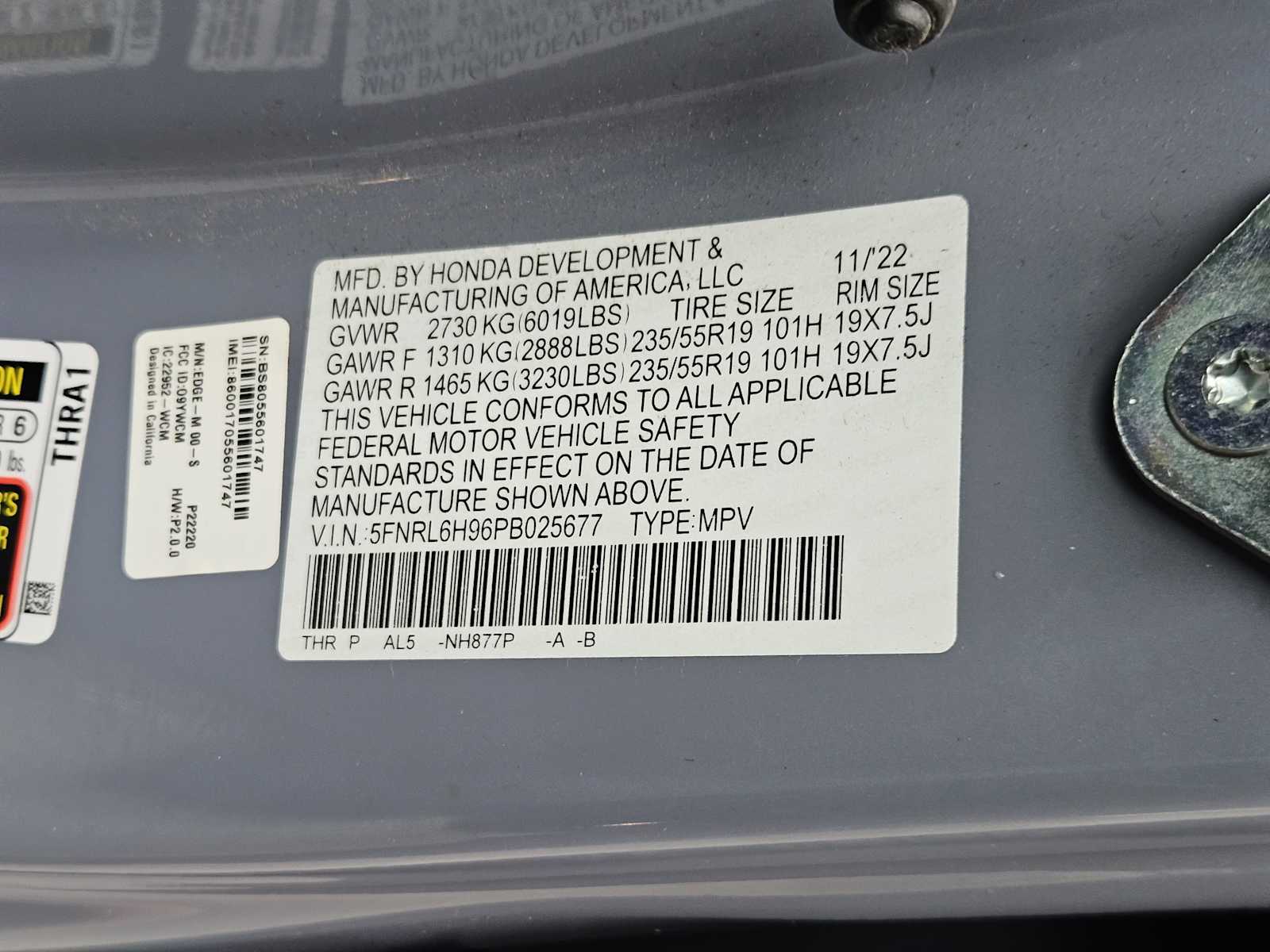 Thumbnail: 2023 Honda Odyssey - 34