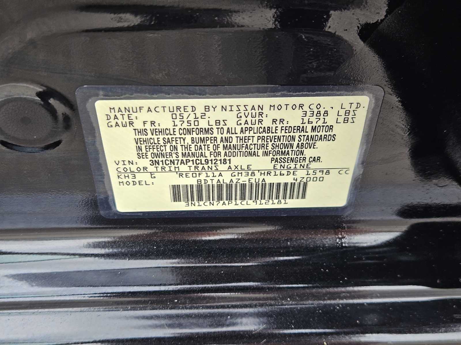 Thumbnail: 2012 Nissan Versa - 30