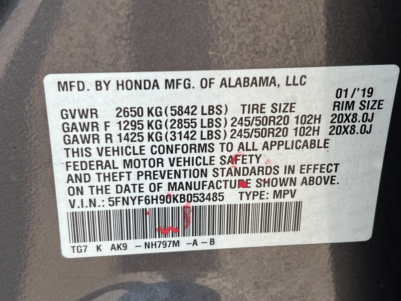 Thumbnail: 2019 Honda Pilot - 32