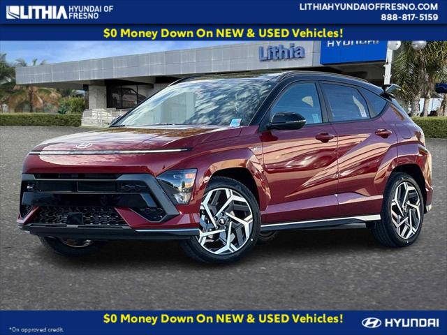 New 2024 Hyundai Kona SUV N Line Ultimate Red w/Black Roof For