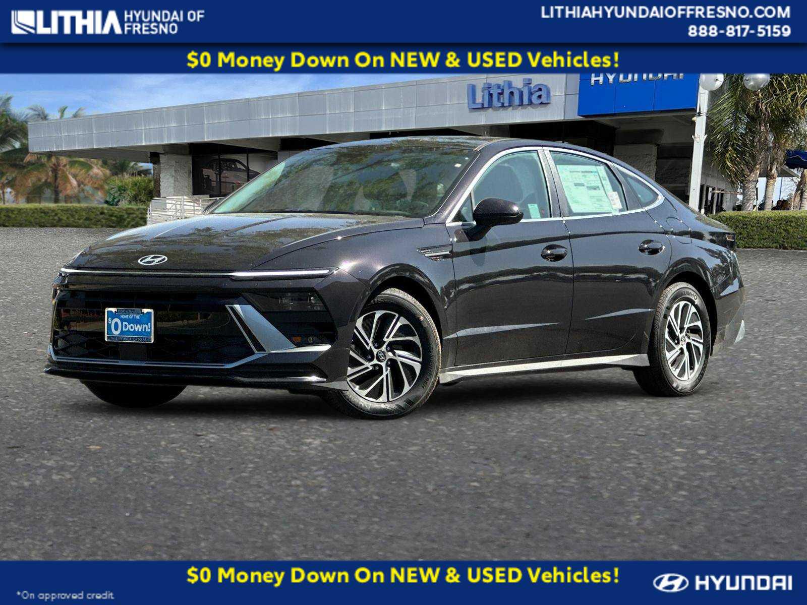 New 2026 Hyundai Sonata Hybrid Blue Sedan