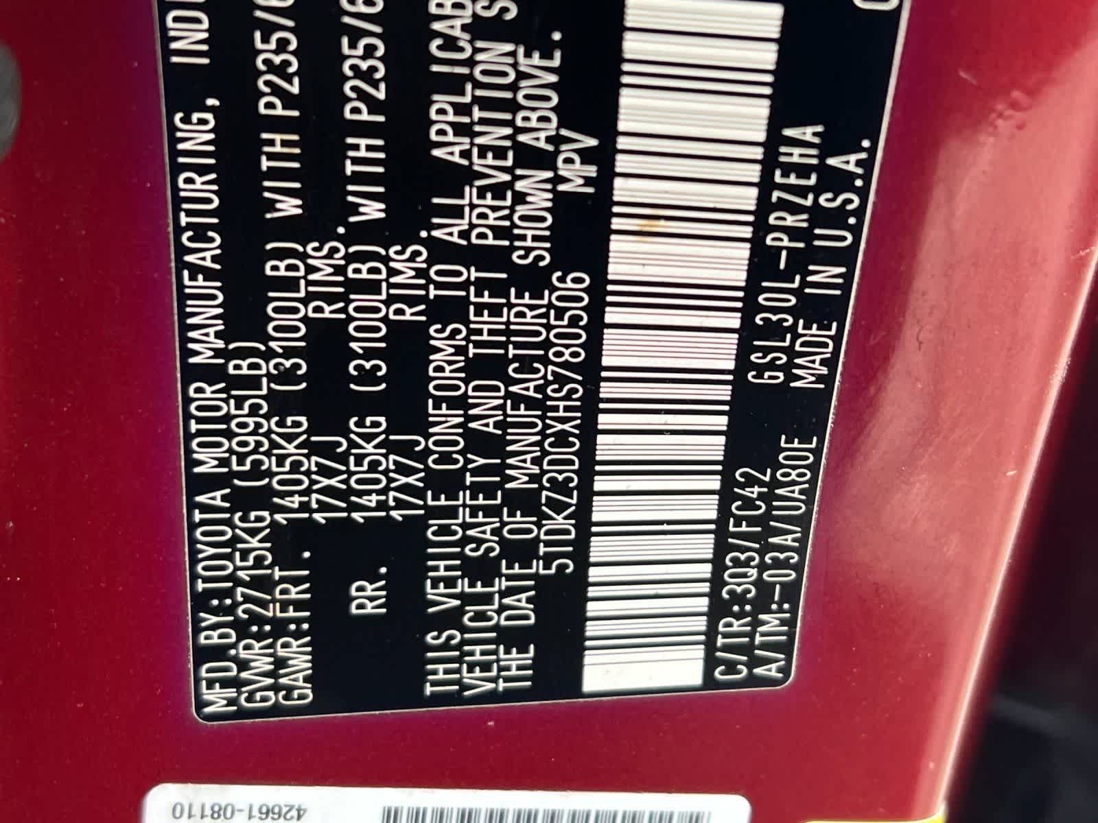 Thumbnail: 2017 Toyota Sienna - 31