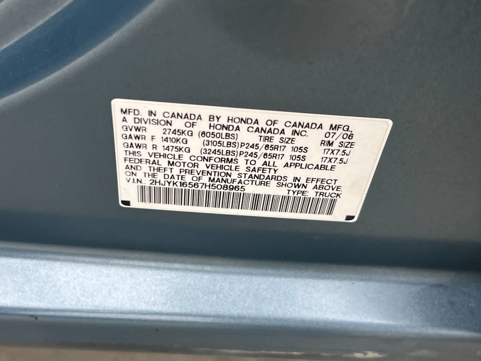 Thumbnail: 2007 Honda Ridgeline - 30