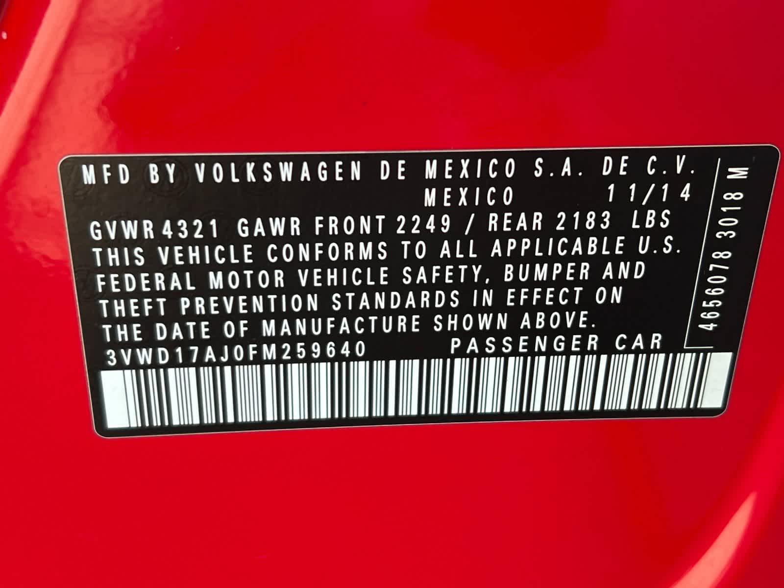 Thumbnail: 2015 Volkswagen Jetta - 28