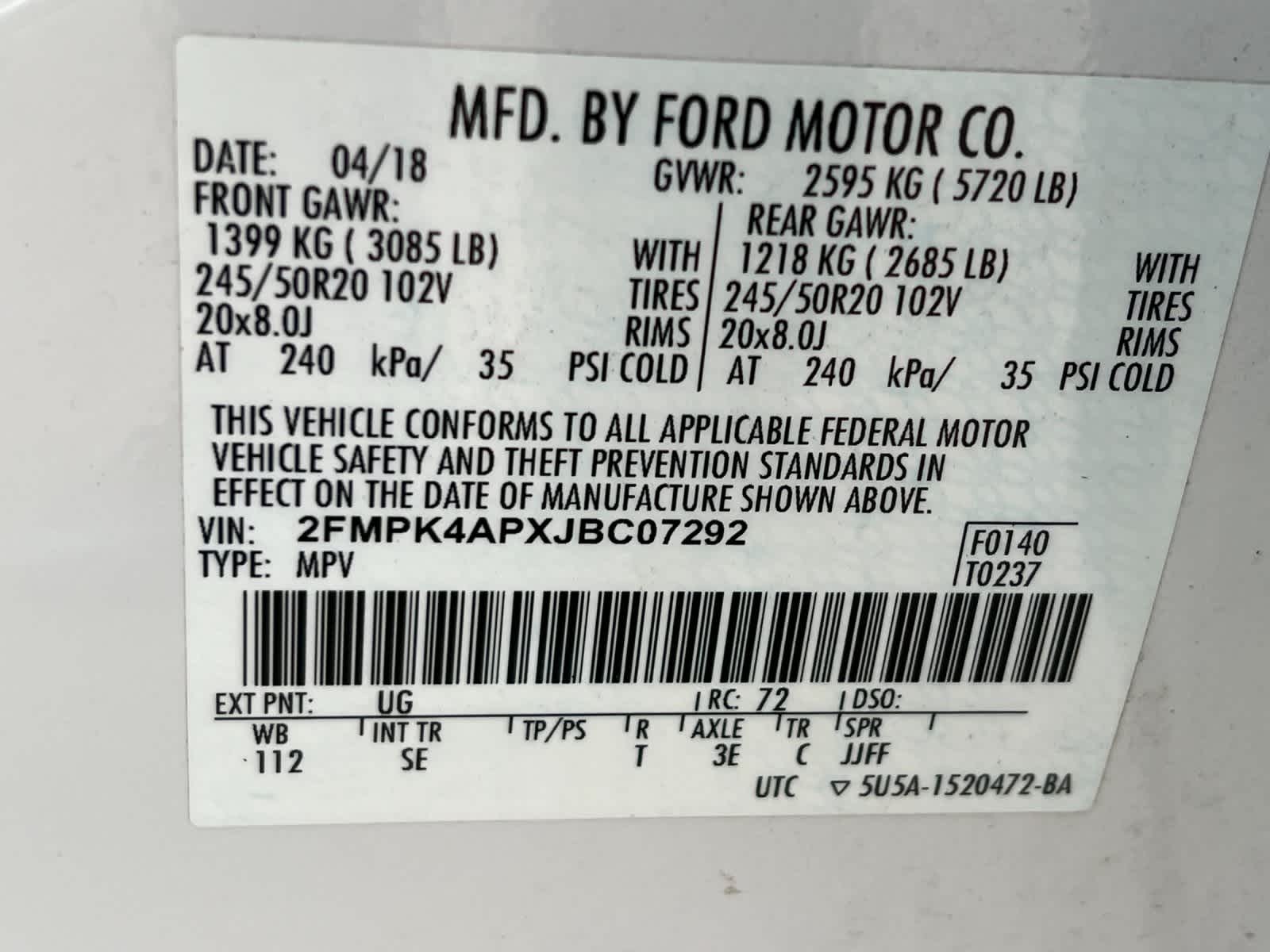 Thumbnail: 2018 Ford Edge - 31