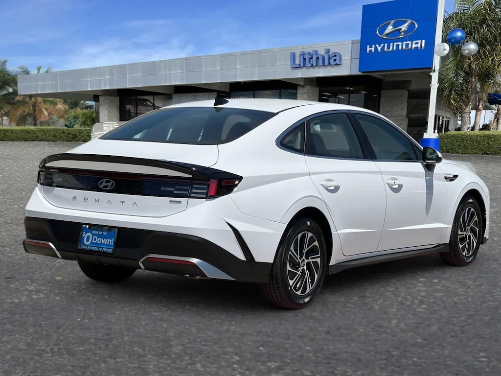 New 2026 Hyundai Sonata Hybrid Blue Sedan