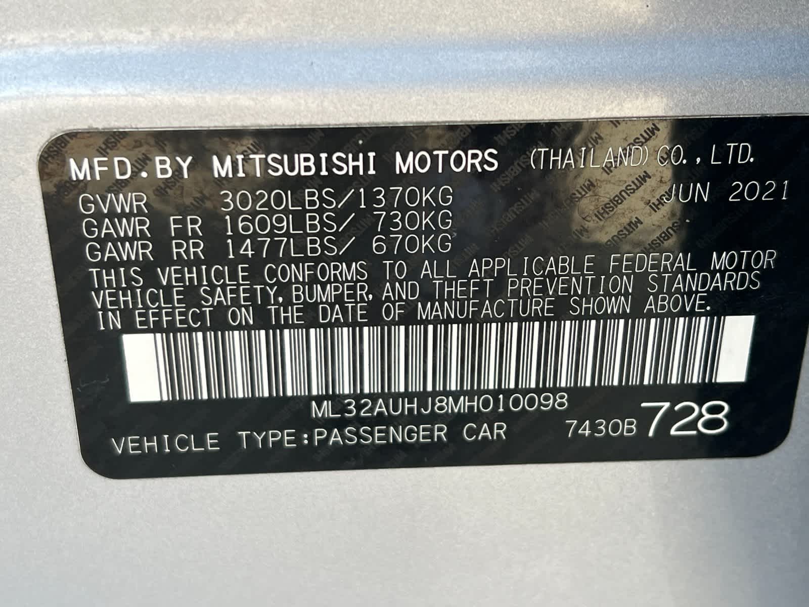 Thumbnail: 2021 Mitsubishi Mirage - 28