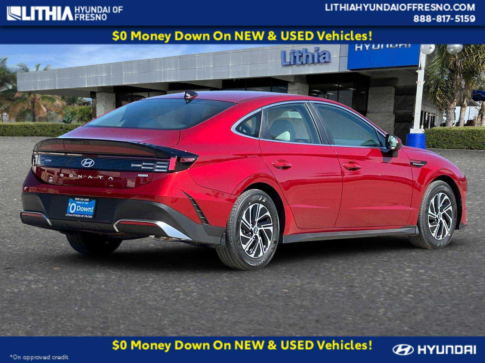New 2026 Hyundai Sonata Hybrid Blue Sedan