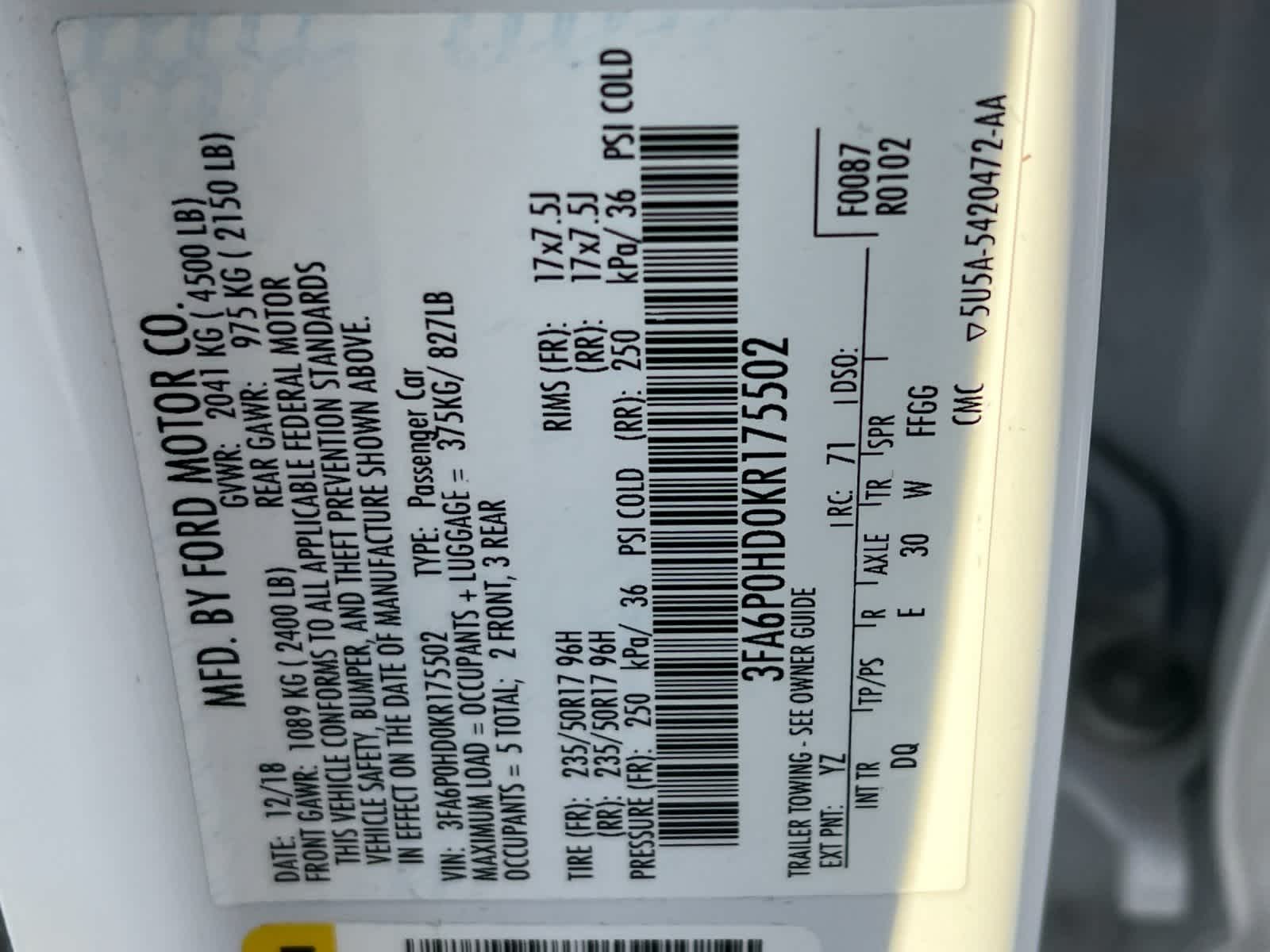 Thumbnail: 2019 Ford Fusion - 29