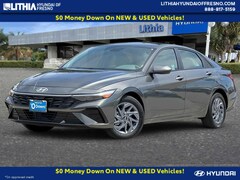 2026 Hyundai Elantra Hybrid Blue Sedan