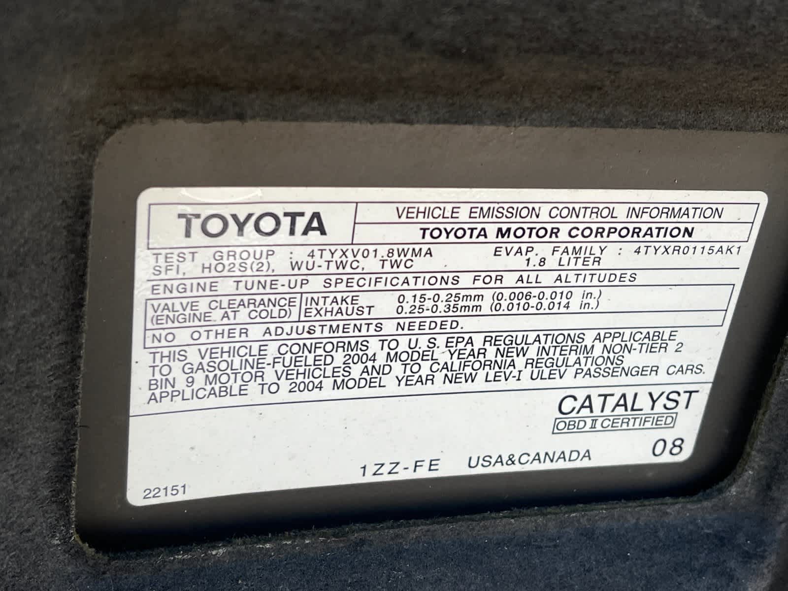 Thumbnail: 2004 Toyota Corolla - 25