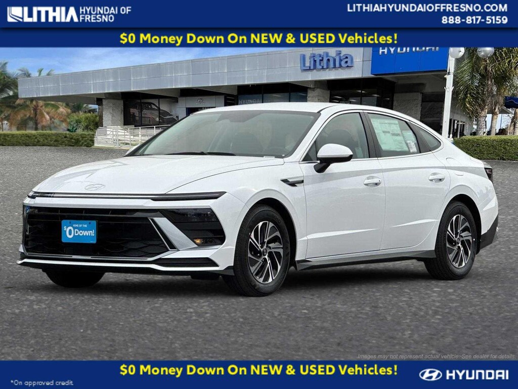 New 2026 Hyundai Sonata Hybrid Blue Sedan
