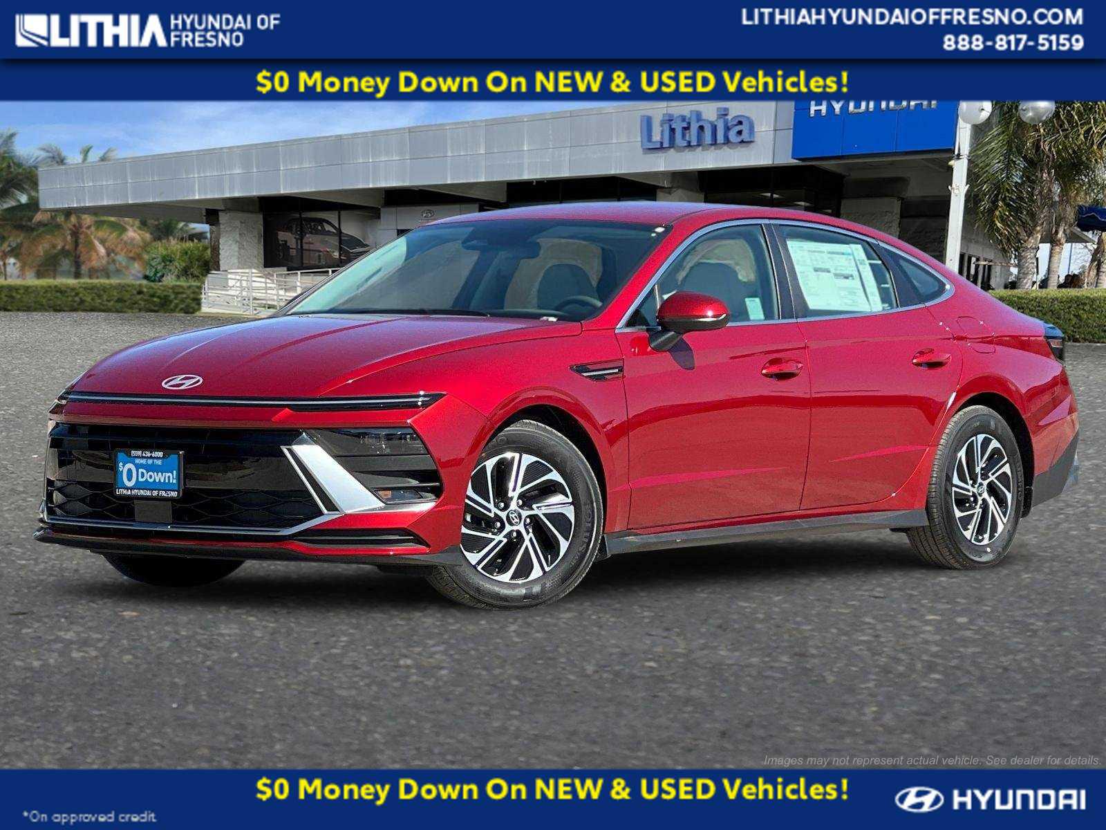 New 2026 Hyundai Sonata Hybrid Blue Sedan